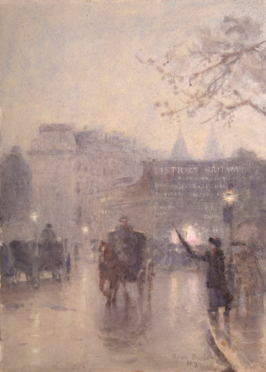 Volání taxíku, South Kensington od Rose Maynard Barton