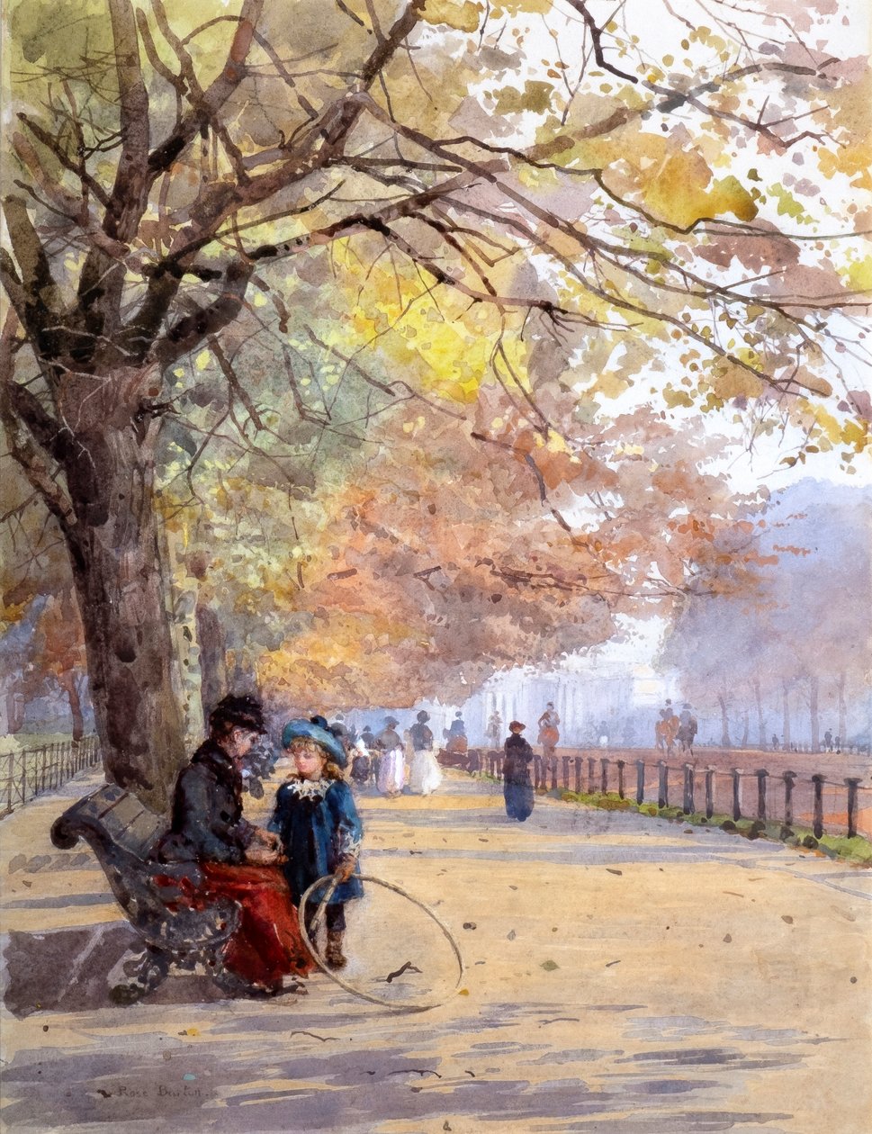 V řadě, mimo sezónu (akvarel s tělovou barvou) od Rose Maynard Barton