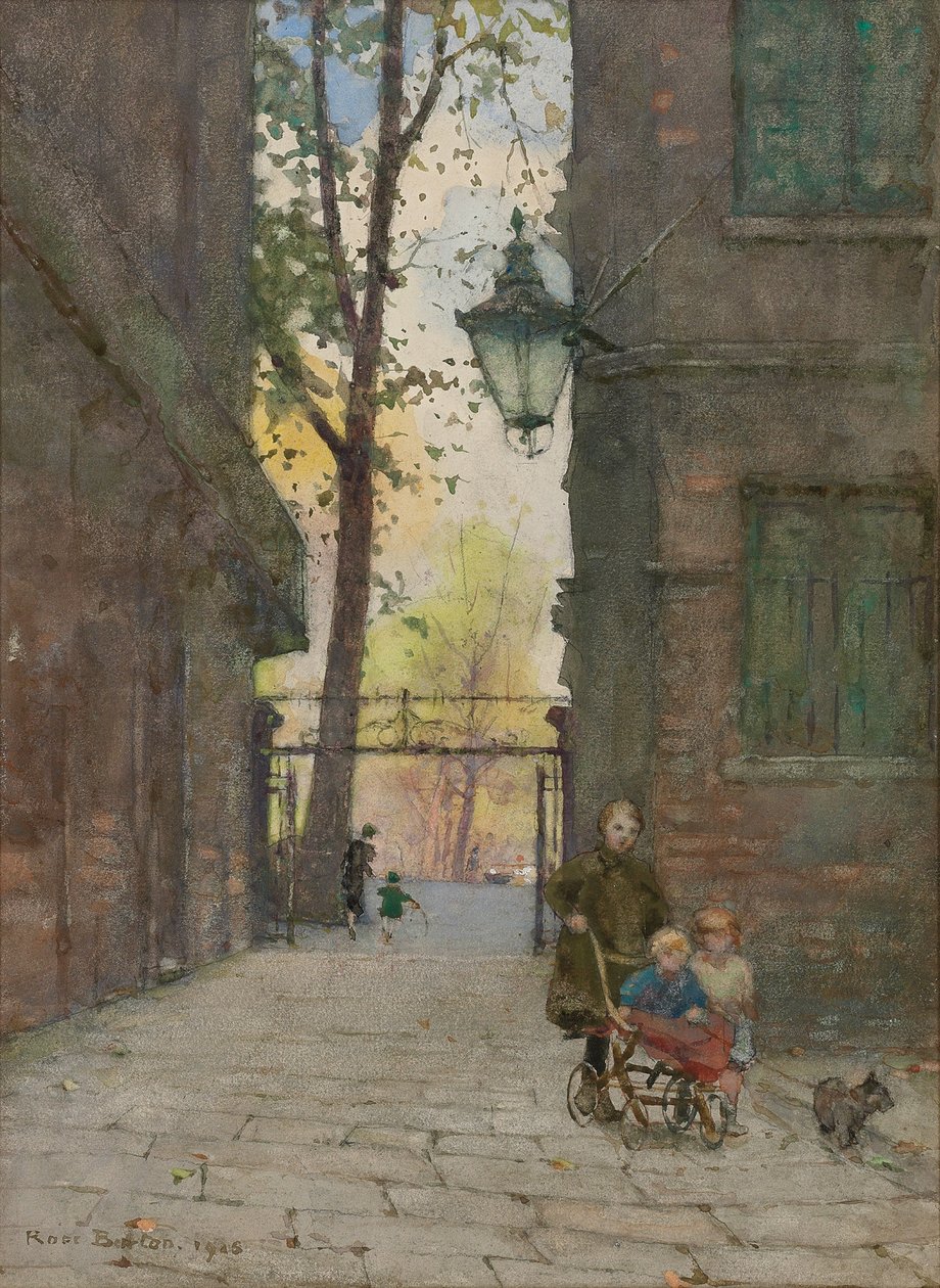 Parks Place, Knightsbridge, Londýn, 1916 od Rose Maynard Barton