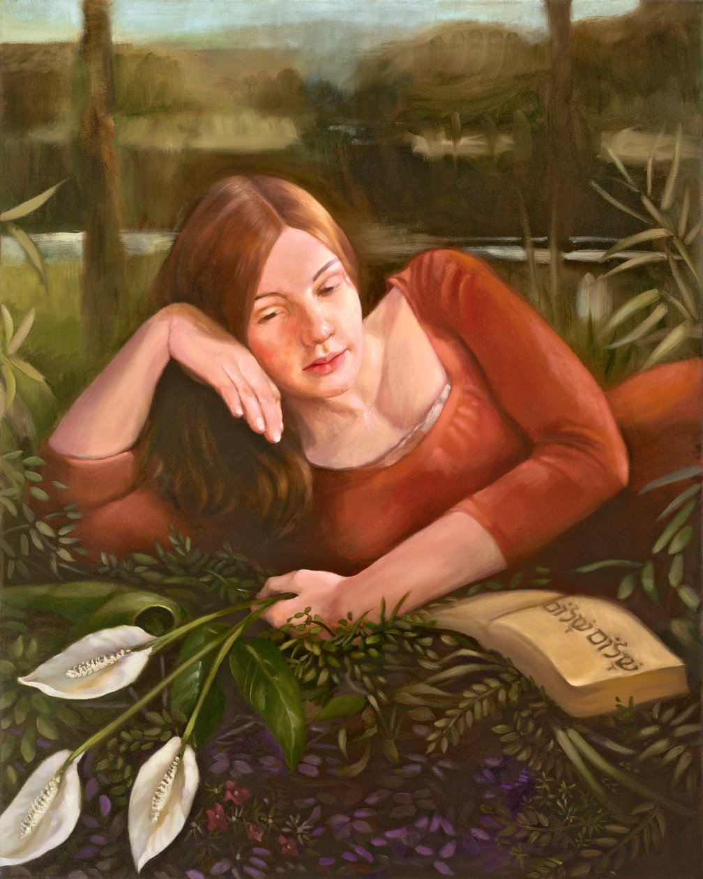 Dokonalý klid, 2008 (olej na plátně) od Rosemarie Adcock