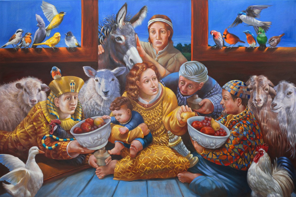 Zjevení Páně, 2017 (olej na plátně) od Rosemarie Adcock