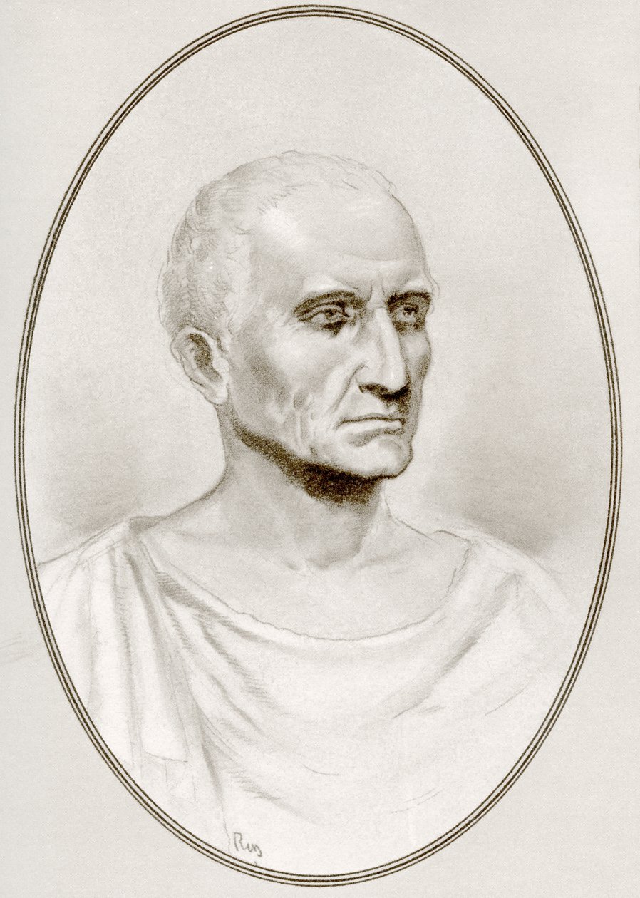 Gaius Julius Caesar, z Živé biografie slavných panovníků od Ross Gordon