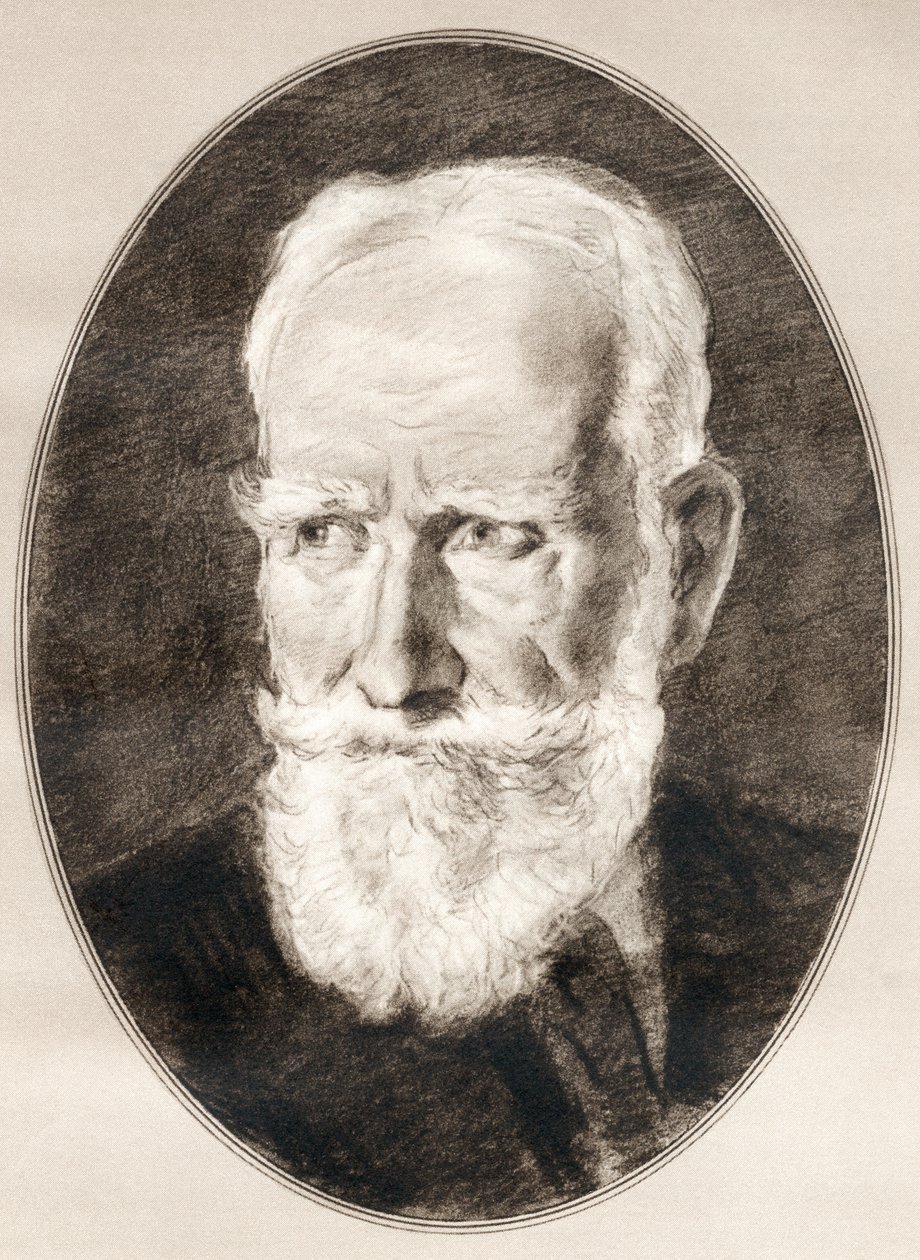 George Bernard Shaw, z Živé biografie slavných mužů. od Ross Gordon