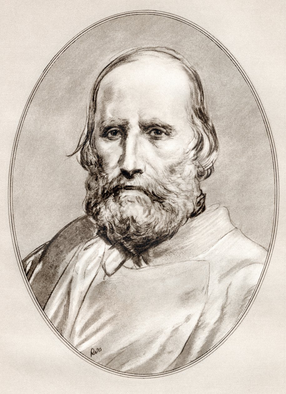 Giuseppe Garibaldi, z Živé biografie slavných mužů. od Ross Gordon