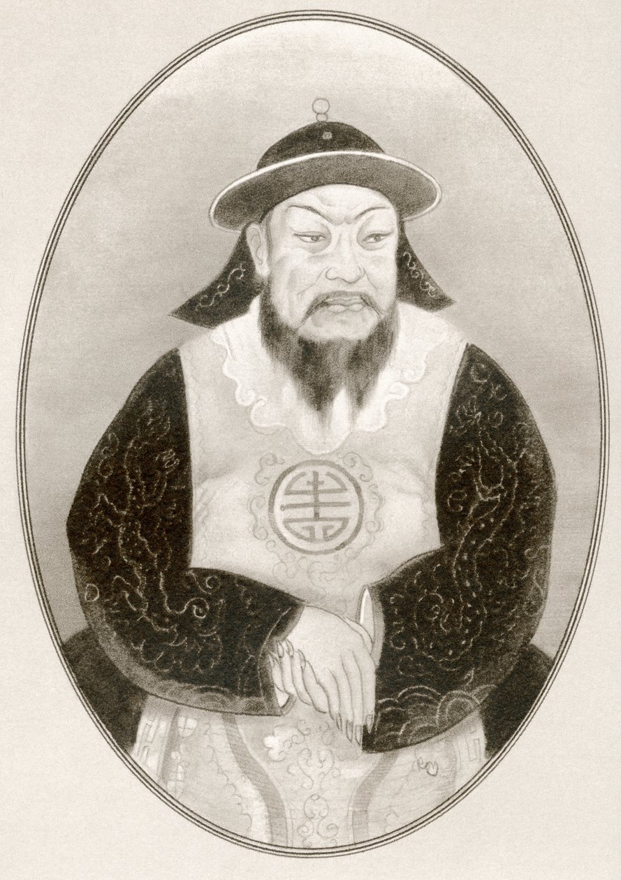 Kublajchán, z Živé biografie slavných panovníků. od Ross Gordon