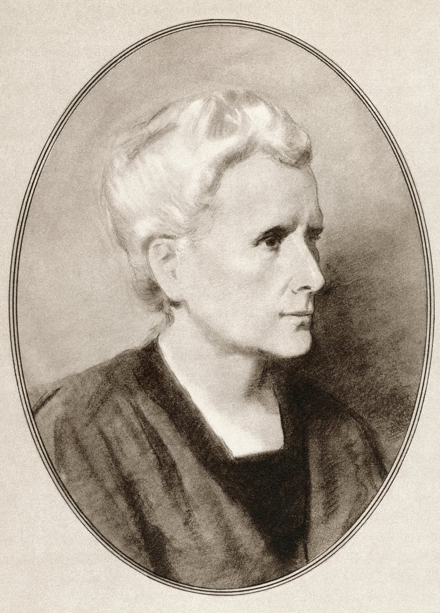 Marie Sklodowska Curie, z Živé biografie velkých vědců. od Ross Gordon