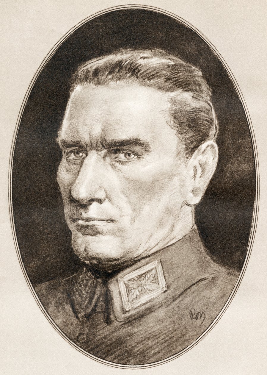 Mustafa Kemal Atatürk, z Živé biografie slavných mužů od Ross Gordon