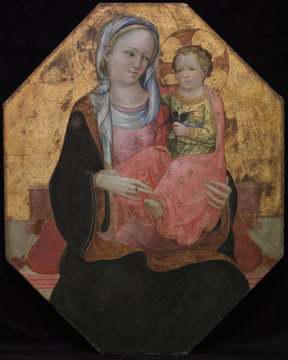 Panna a dítě, konec 1430 (tempera na dřevě) od Rossello di Jacopo Franchi