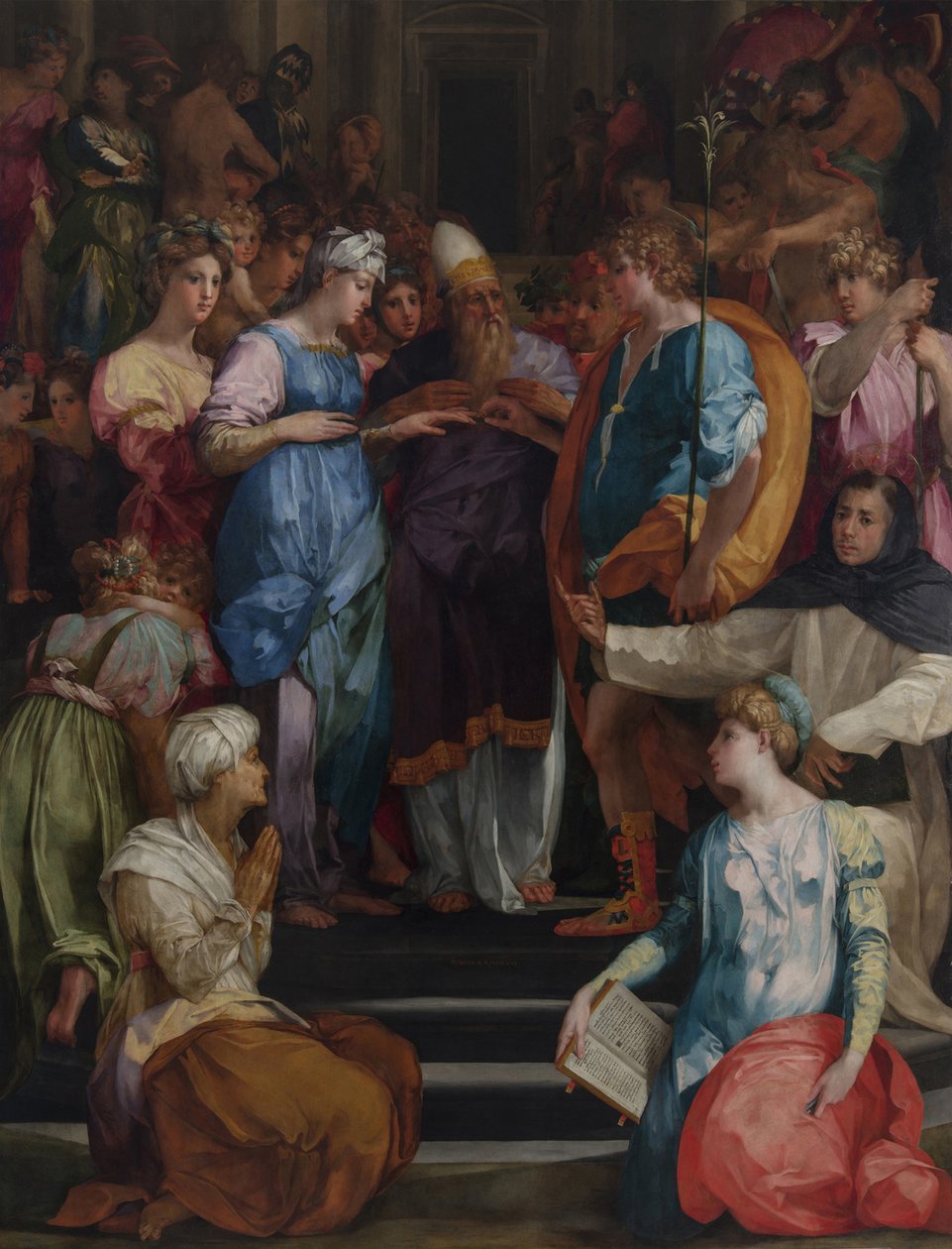 Sňatek Panny Pala Ginori, 1523 od Rosso Fiorentino