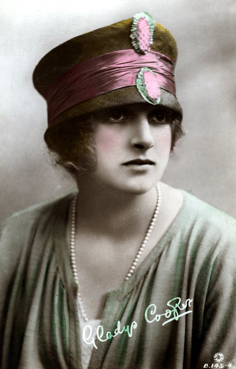 Gladys Cooper 1888-1971, anglická herečka, začátek 20. století. od Rotary Photo