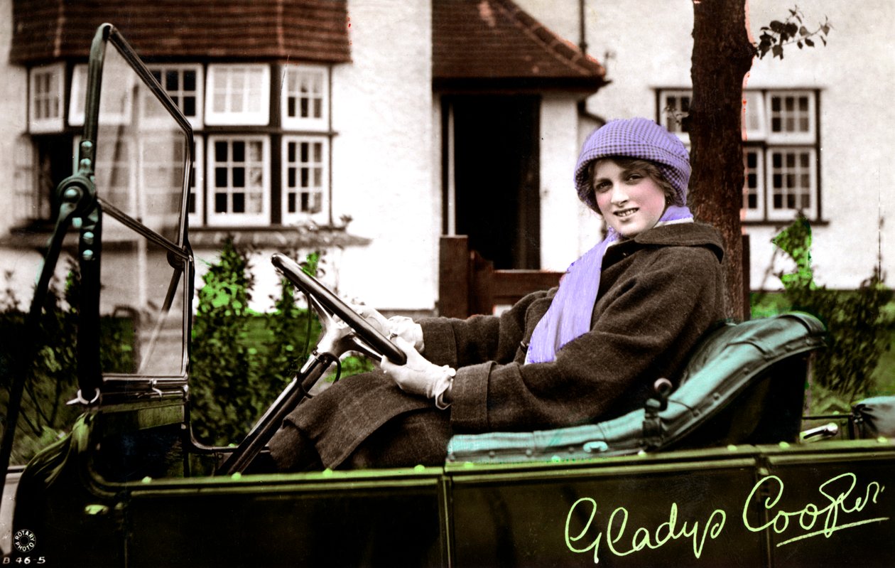 Gladys Cooper 1888-1971, anglická herečka, začátek 20. století. od Rotary Photo