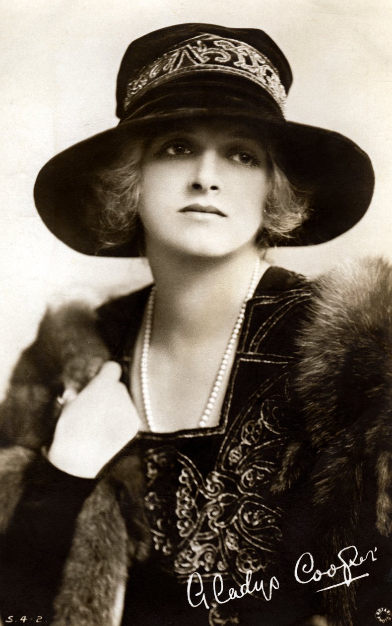 Gladys Cooper 1888-1971, anglická herečka, začátek 20. století. od Rotary Photo