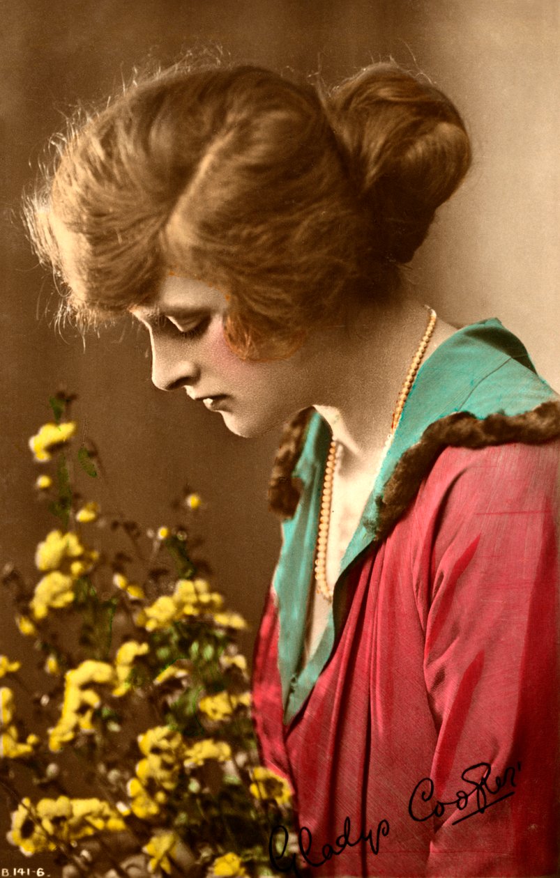 Gladys Cooper 1888-1971, anglická herečka, začátek 20. století. od Rotary Photo