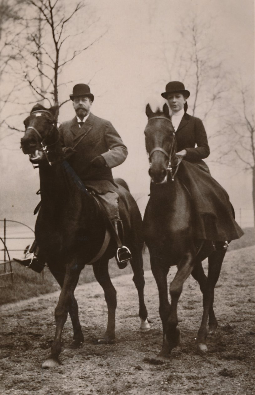 H.M. Král Jiří V. a princezna Mary, 1914. od Rotary Photo