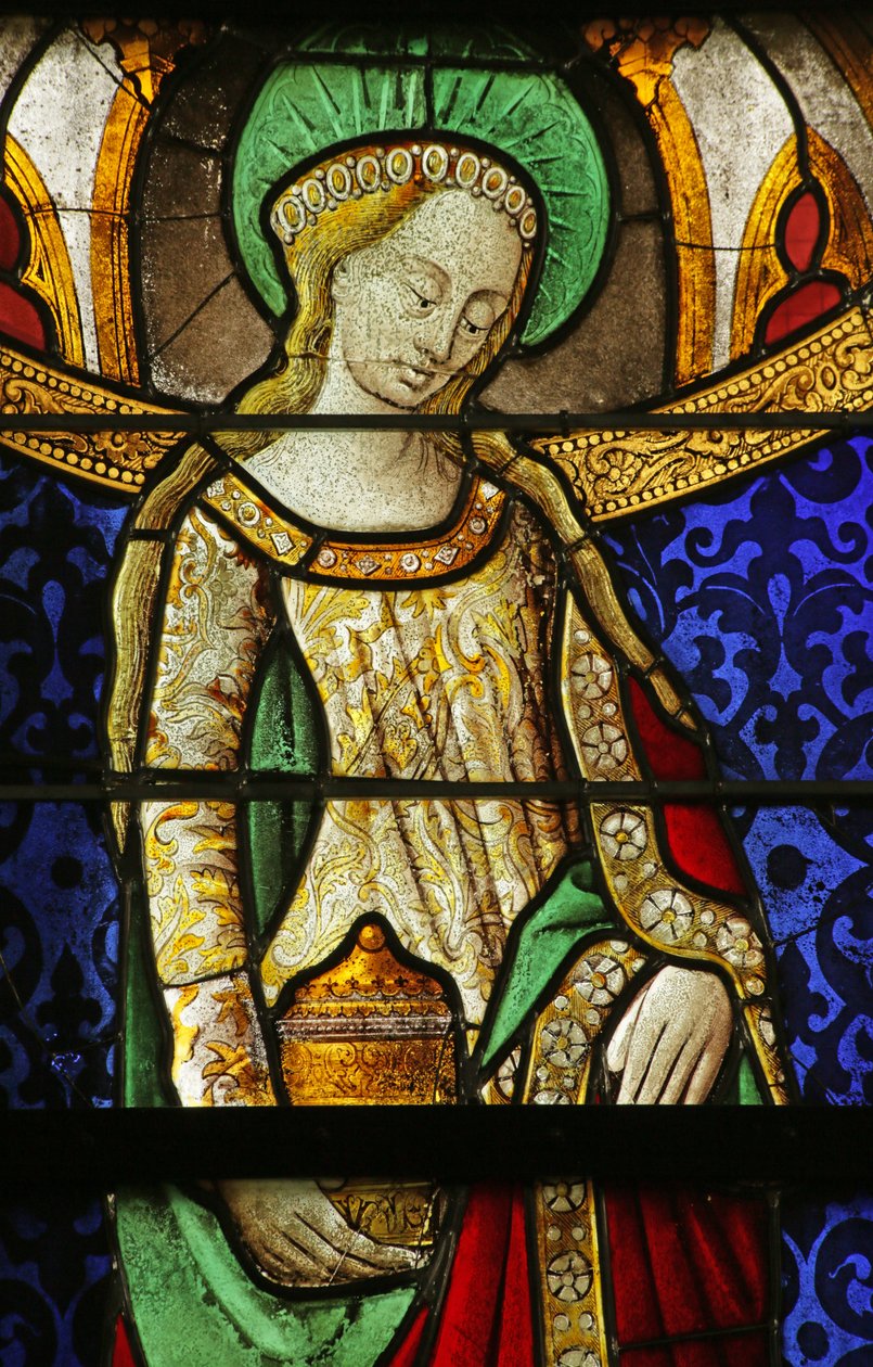 Okno s vyobrazením sv. Máří Magdaleny, detail 2921604, 1500-10 od Rouen School