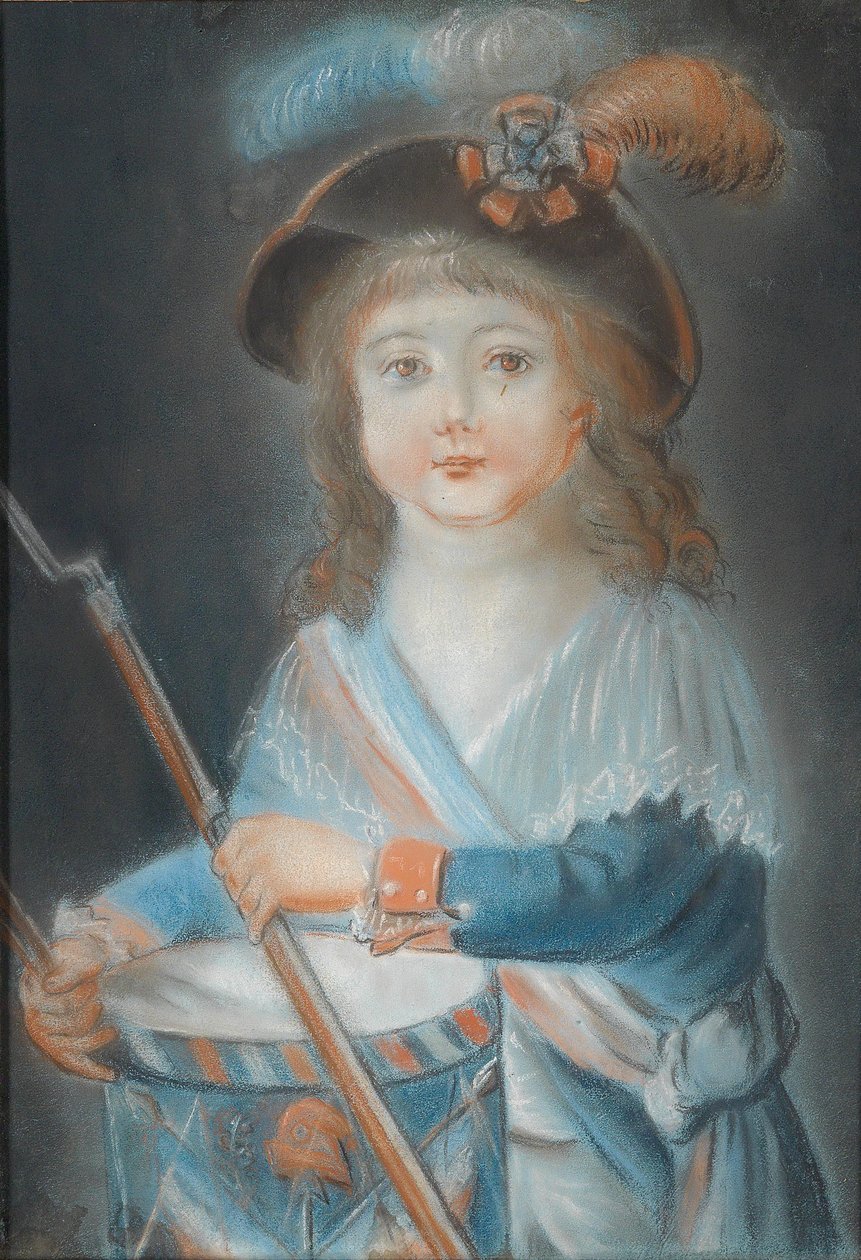 Portrét chlapce jako buben francouzské revoluce od Rougemont