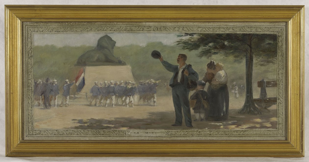 Skica svatební síně radnice 14. obvodu: Le Midi, kolem roku 1889 (tuš, olej na plátně). od Roussel Géo Roussel Géo