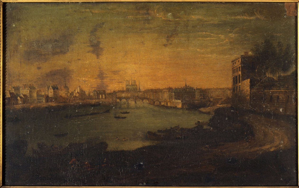Pohled na Île Saint-Louis a Île de la Cité z Pointe de l