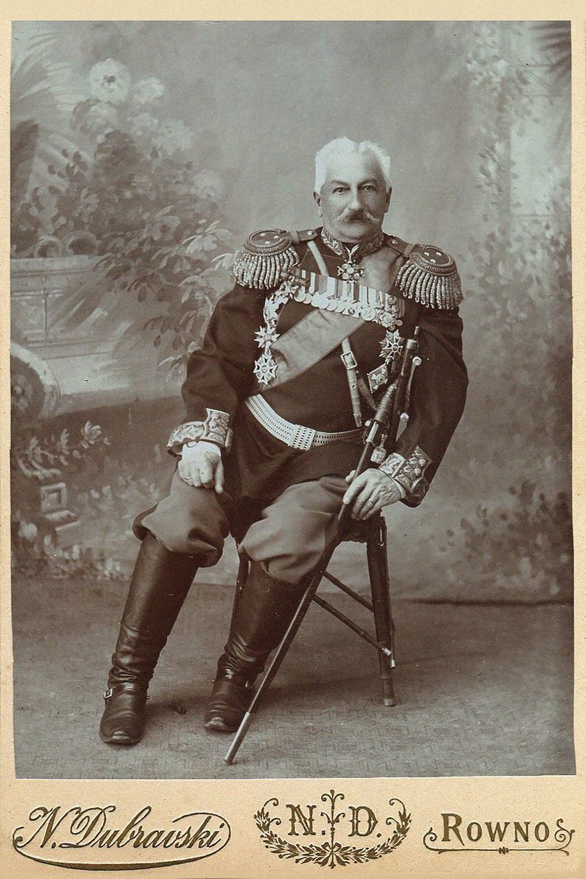 Generál Konstantin Pavlovič Prezhbiano 1840-1905, 1888. od Rowno . Photo studio N. Dubravski