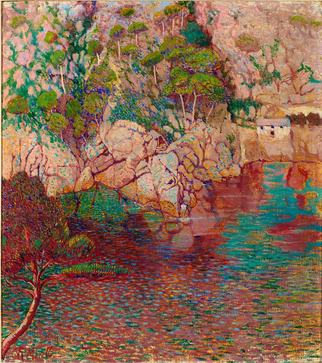 Skály a moře, kolem 1910-14 od Rubaldo Merello