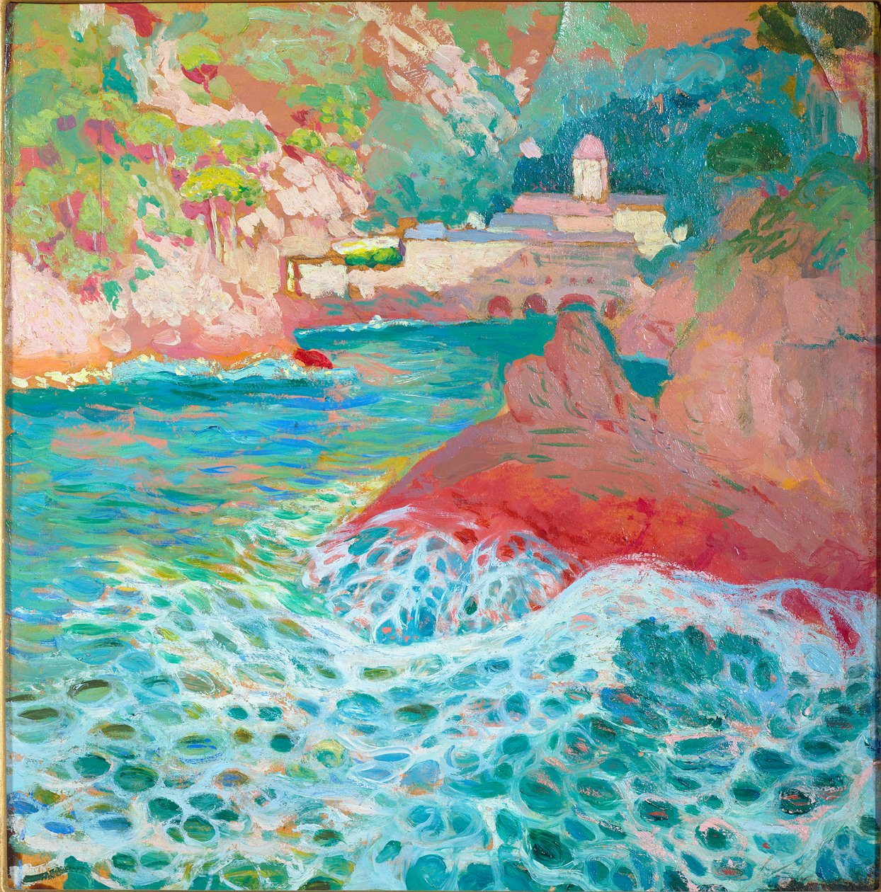 San Fruttuoso z moře, kolem roku 1909 od Rubaldo Merello