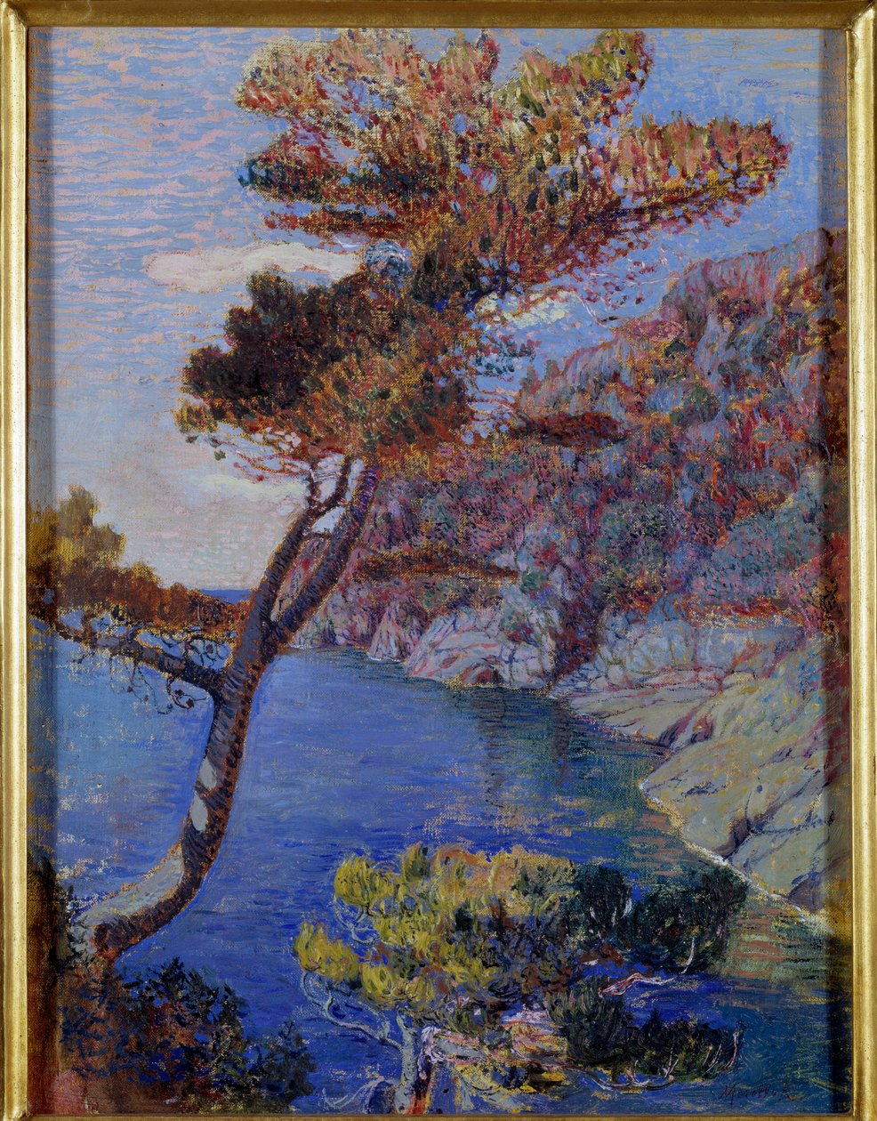 Pohled na Portofino, Itálie Malba Rubalda Merella (1872-1922) Rozměr 60x46 cm Genes, Galleria d