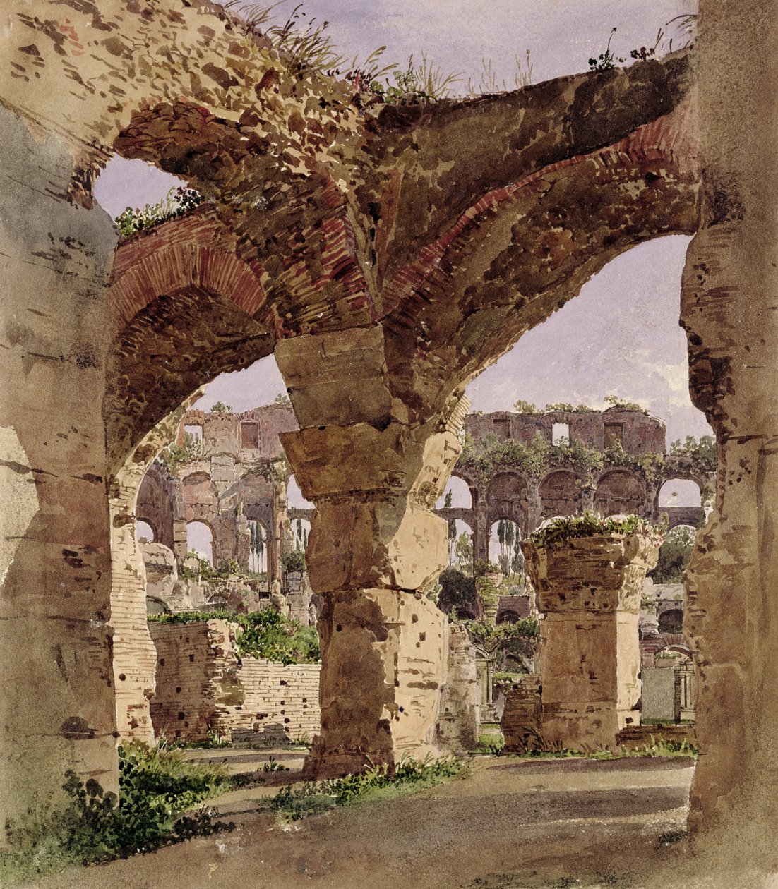 Koloseum, Řím, 1835 od Rudolf von Alt