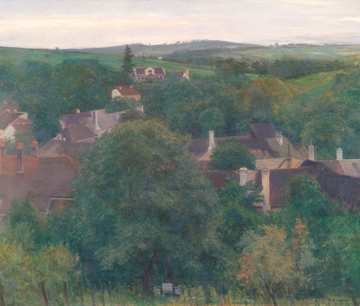 Soumrak v Ober-Sievering od Rudolf Bacher