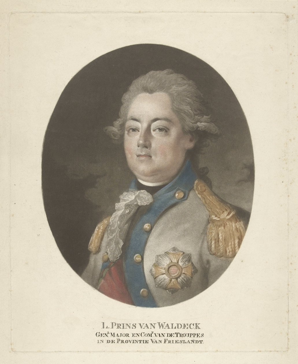 Portrét prince Louise z Waldecku od Rudolf Henzi