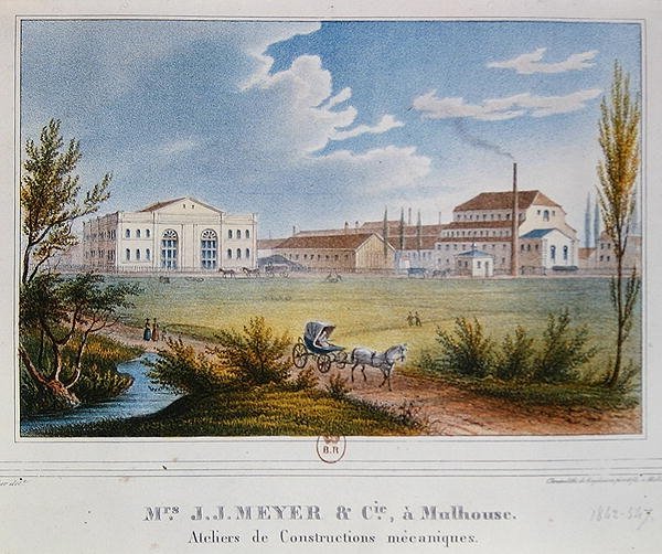 Továrna pánů Meyer & Cie v Mulhouse, Francie od Rudolf Huber
