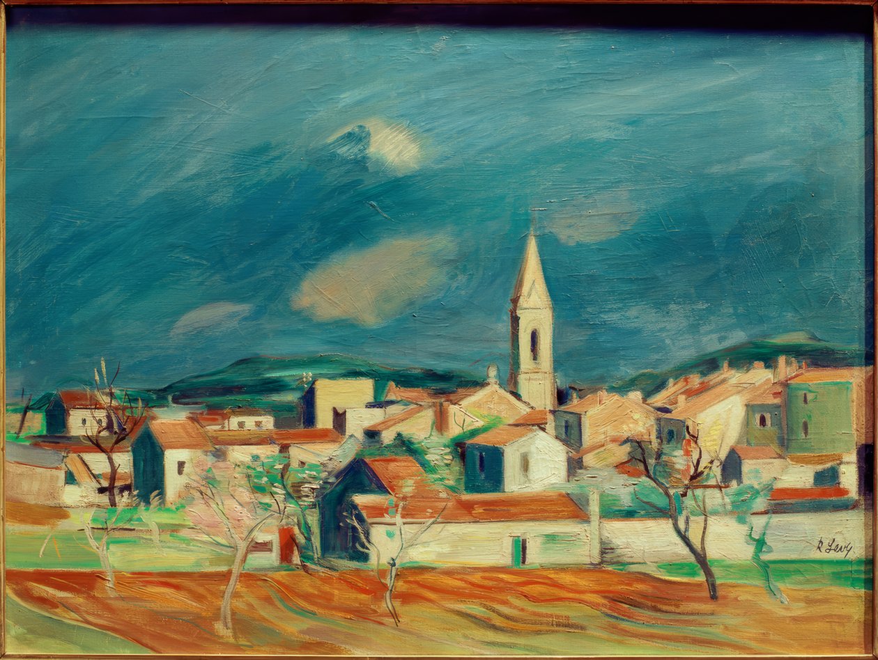 Krajina poblíž Sanary od Rudolf Levy