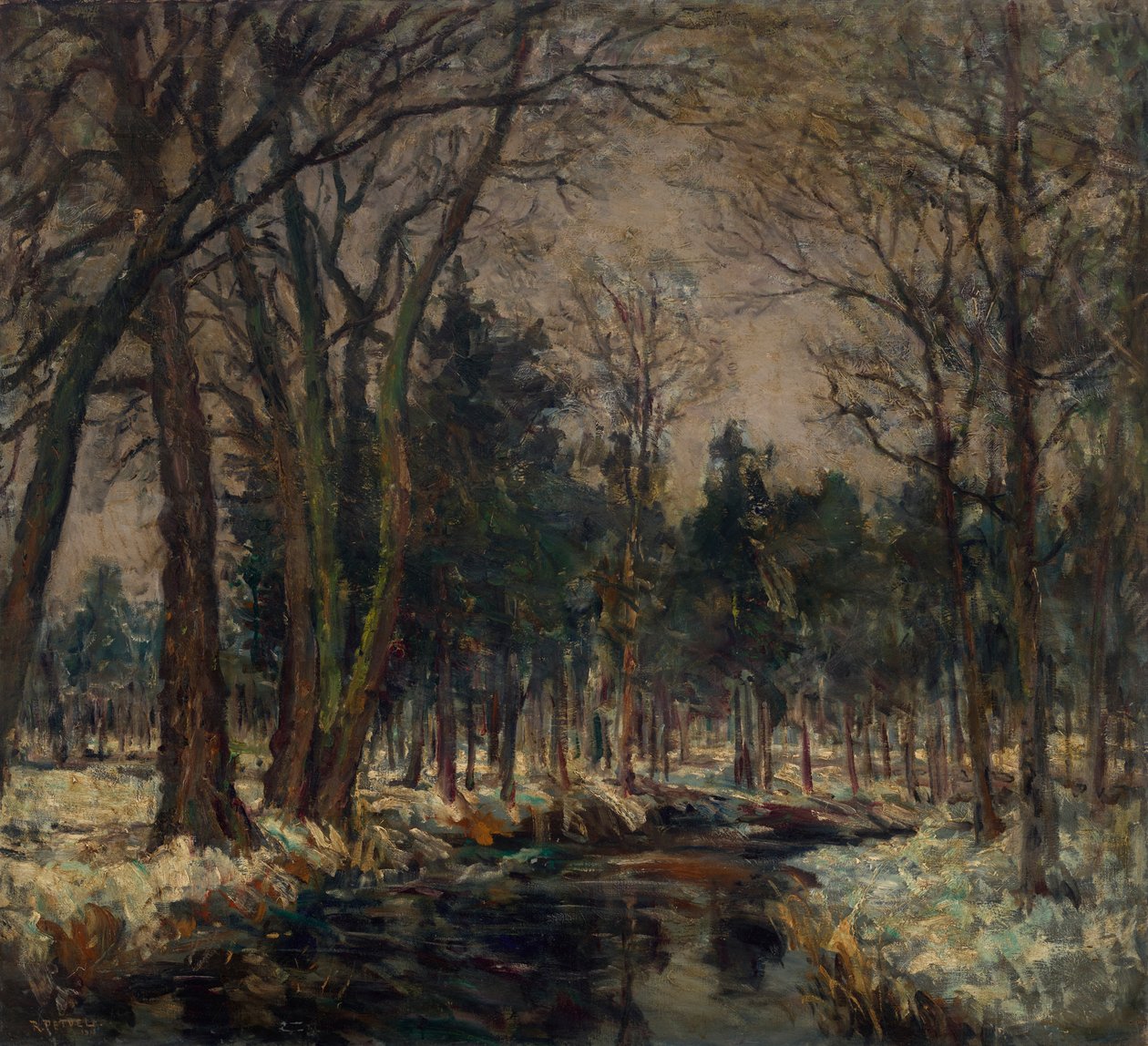 V parku Schleissheim od Rudolf Petuel