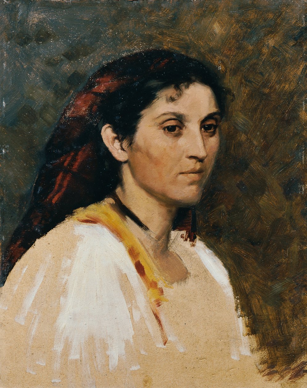 Hlava římské ženy od Rudolf Schick