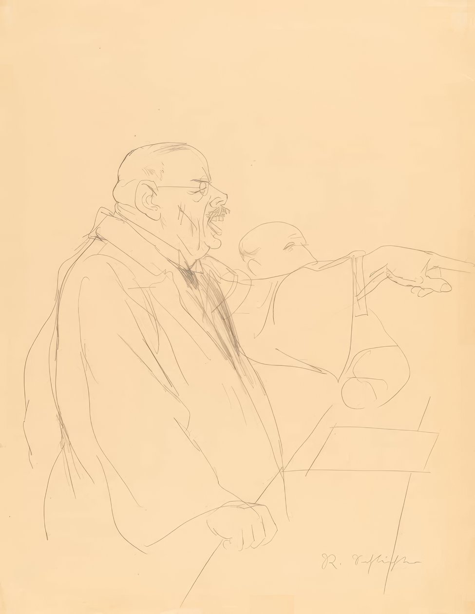 Mnichov V soudní síni od Rudolf Schlichter