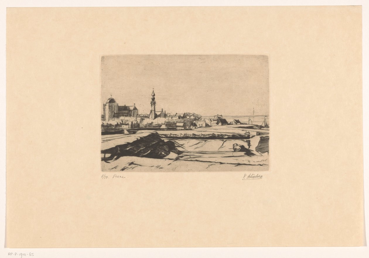 Veere (původní název na objektu) od Rudolf Schönberg (signed by artist)