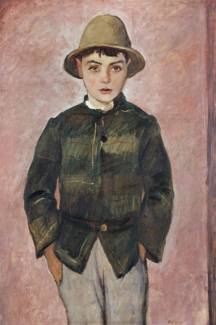 Country Boy, kolem 1928 (olej na plátně) od Rudolf Vejrych
