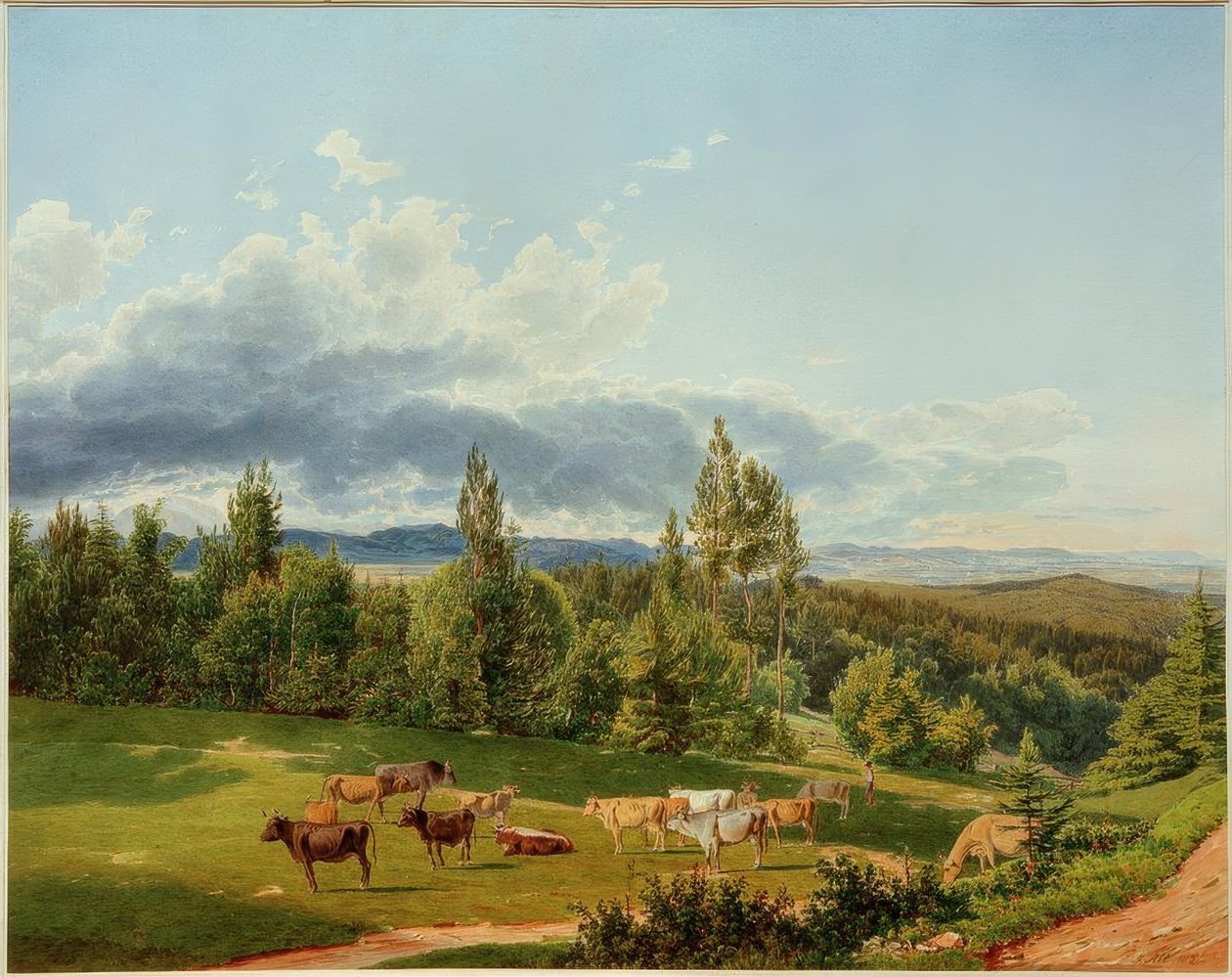 Pohled z Rosalienkapelle od Rudolf von Alt