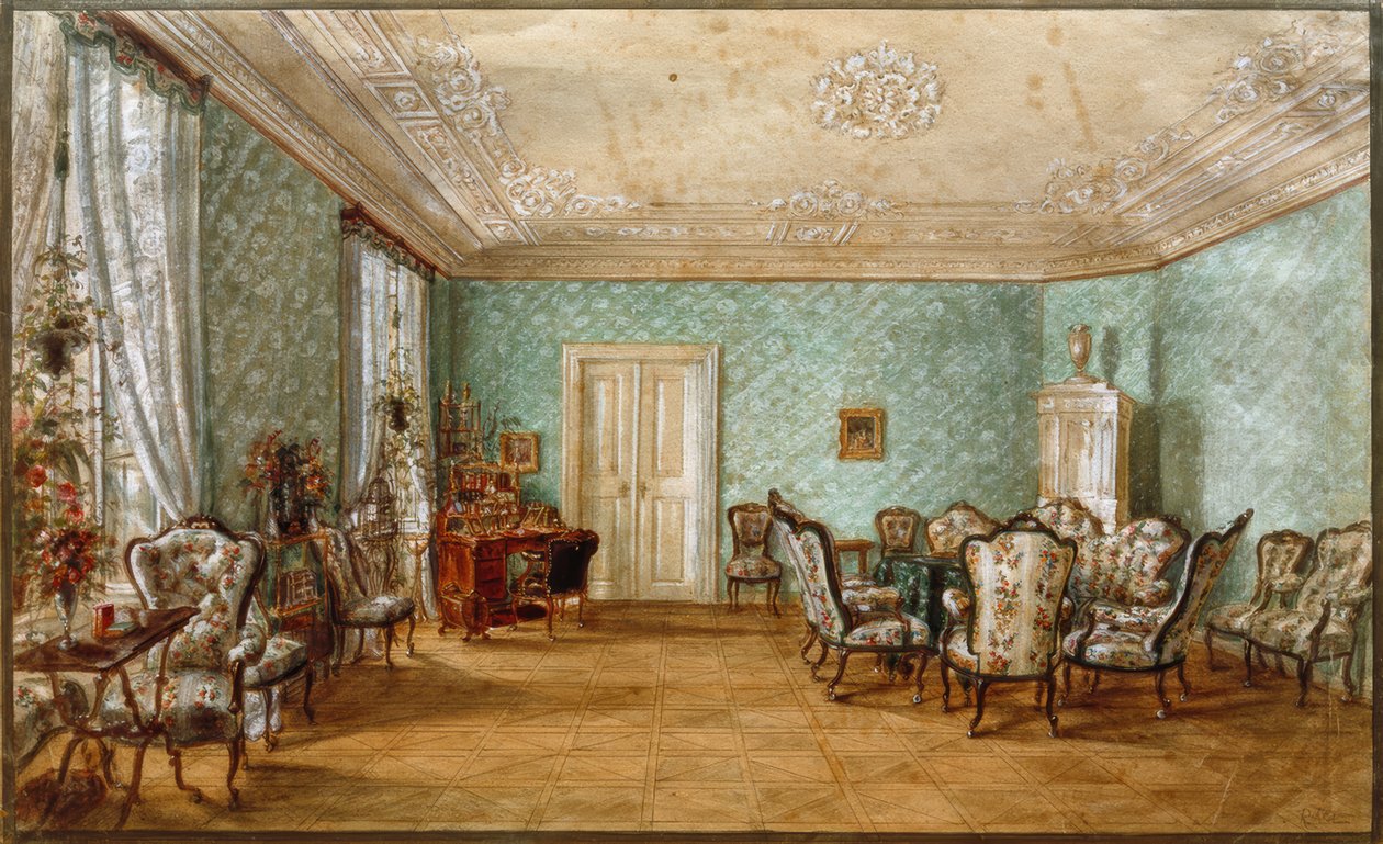 Salon Fanny Elßler od Rudolf von Alt