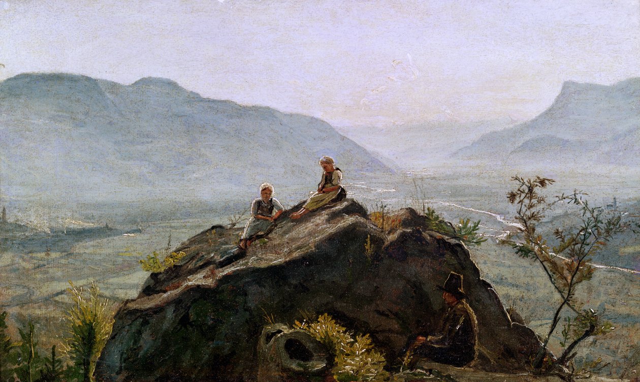 Pohled do údolí Adige, 1831 od Rudolph Friedrich Wasmann