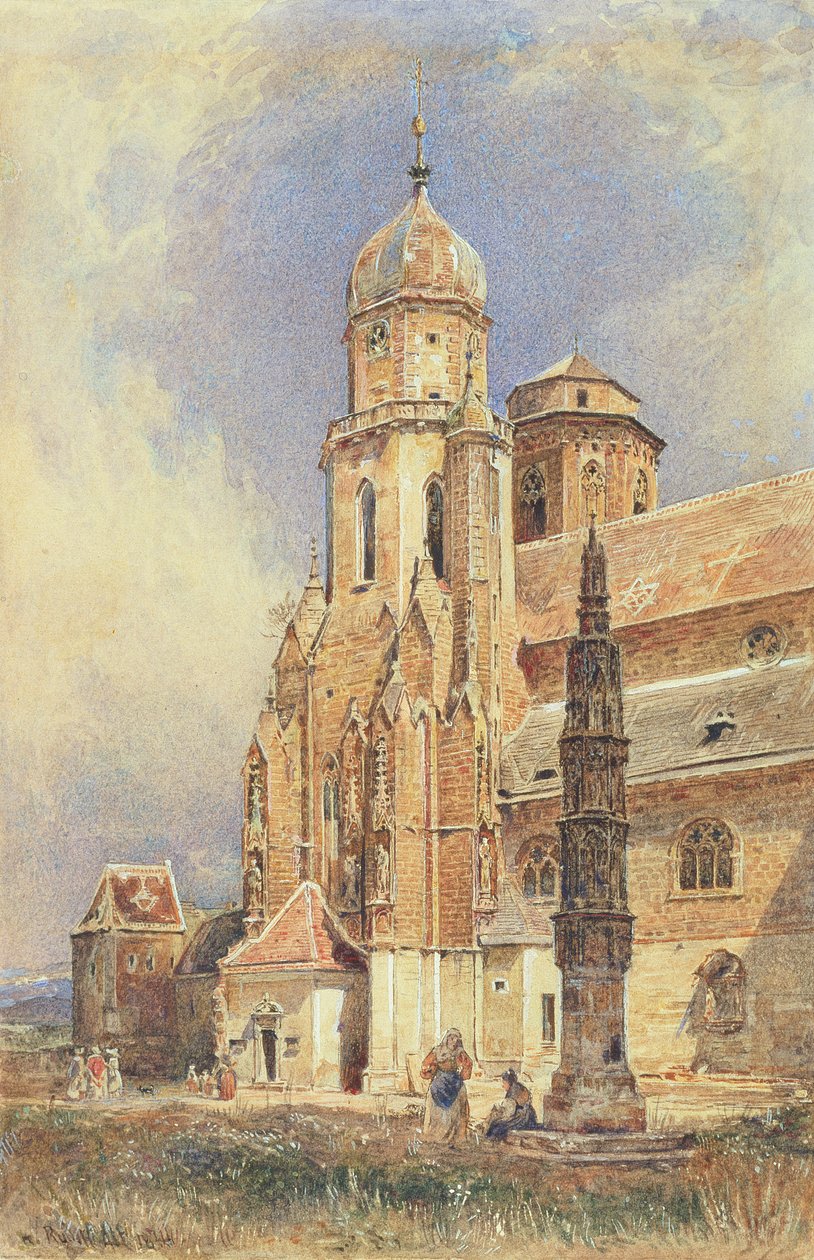 Opatský kostel Klosterneuburg, 1844 od Rudolf von Alt