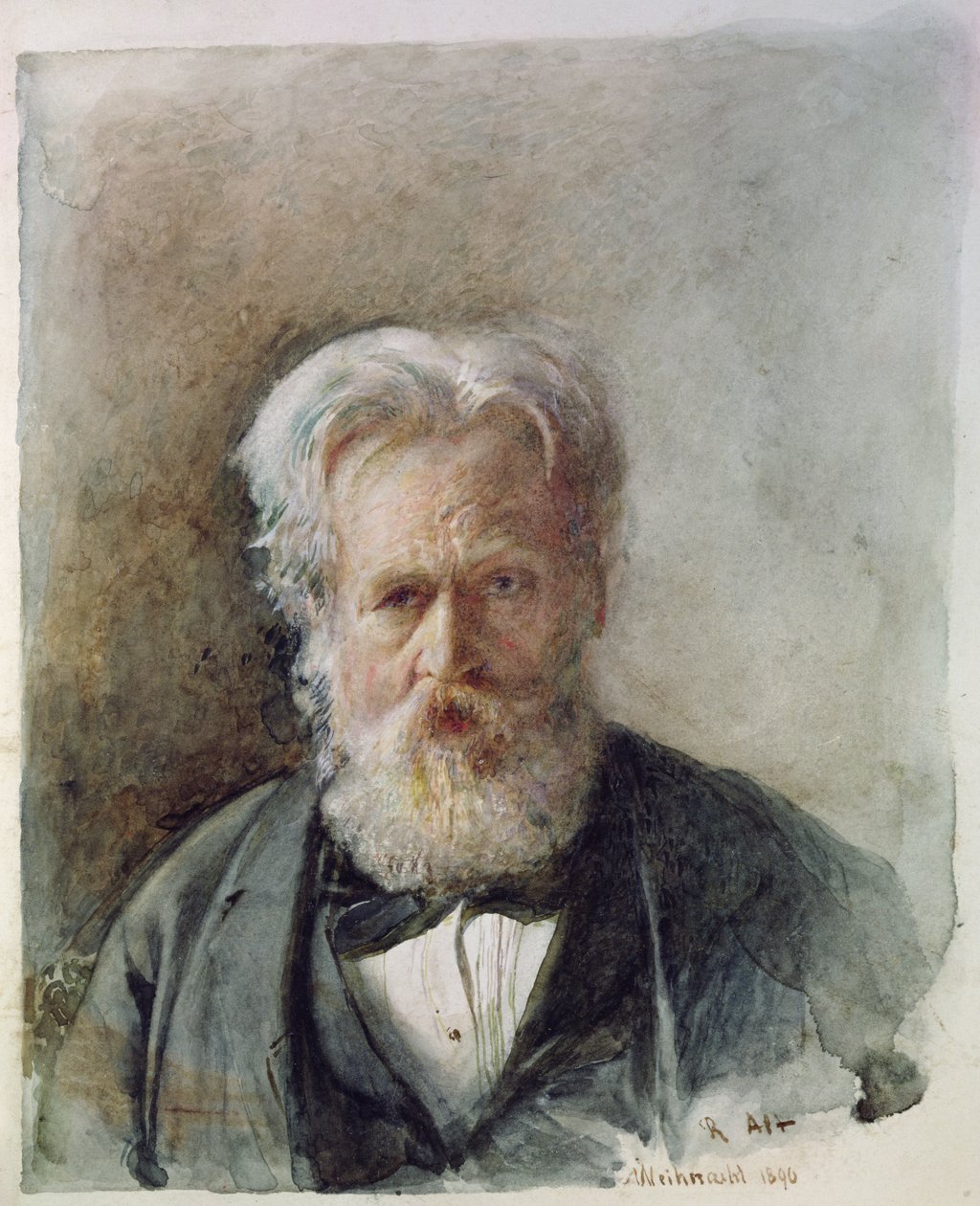 Autoportrét, 1890, (wc) od Rudolf von Alt