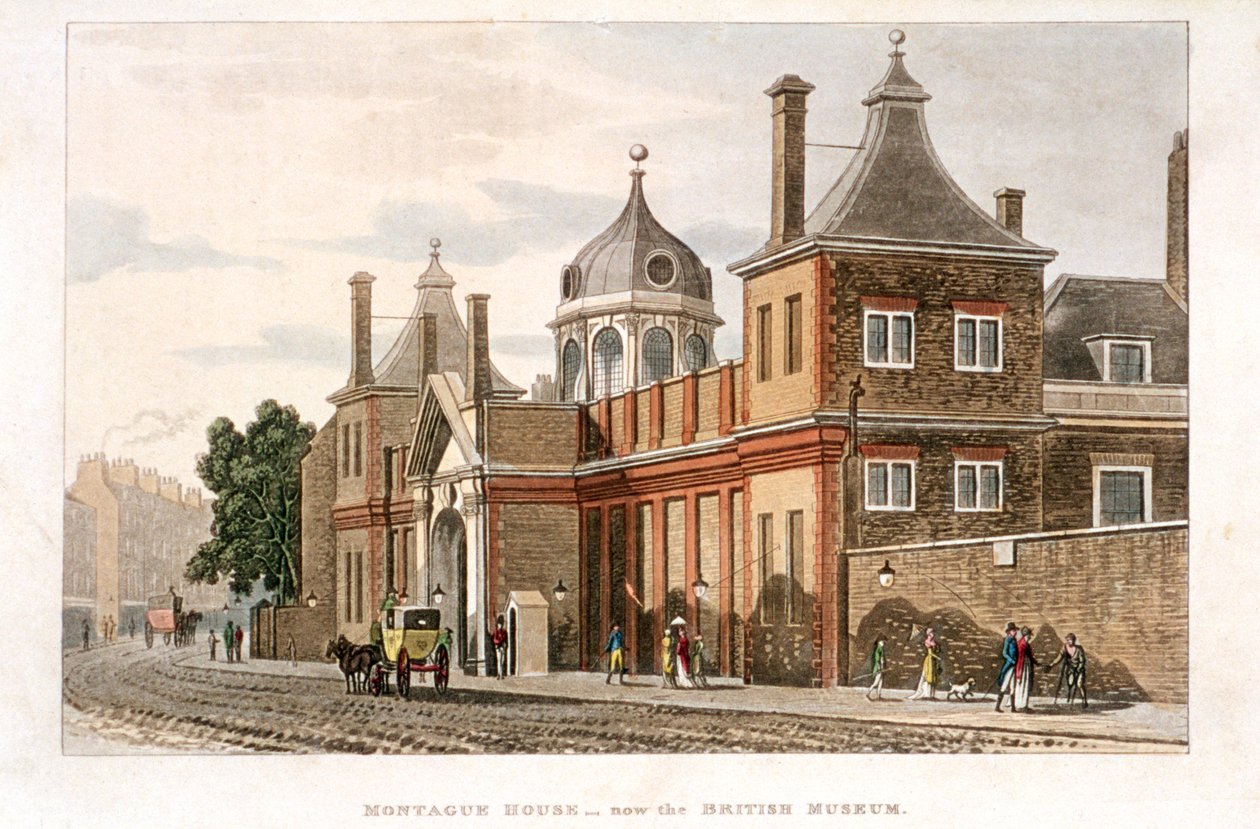 Britské muzeum, Holborn, Londýn, c1810 od Rudolph Ackermann
