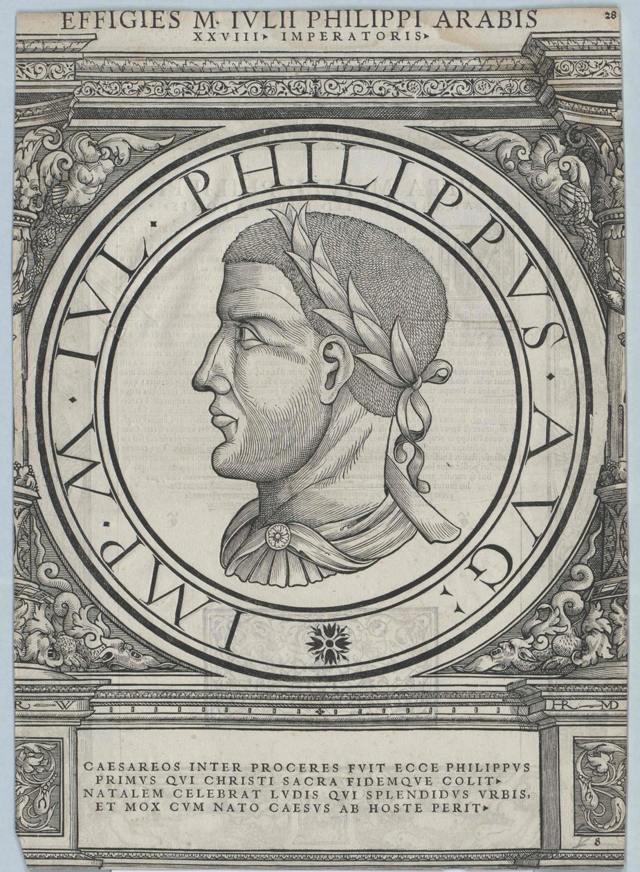 Římský císař Filip Arabský (tisk) od Rudolph Wyssenbach