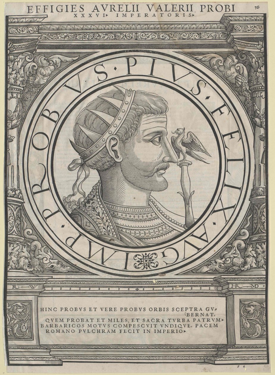 Římský císař Probus (tisk) od Rudolph Wyssenbach