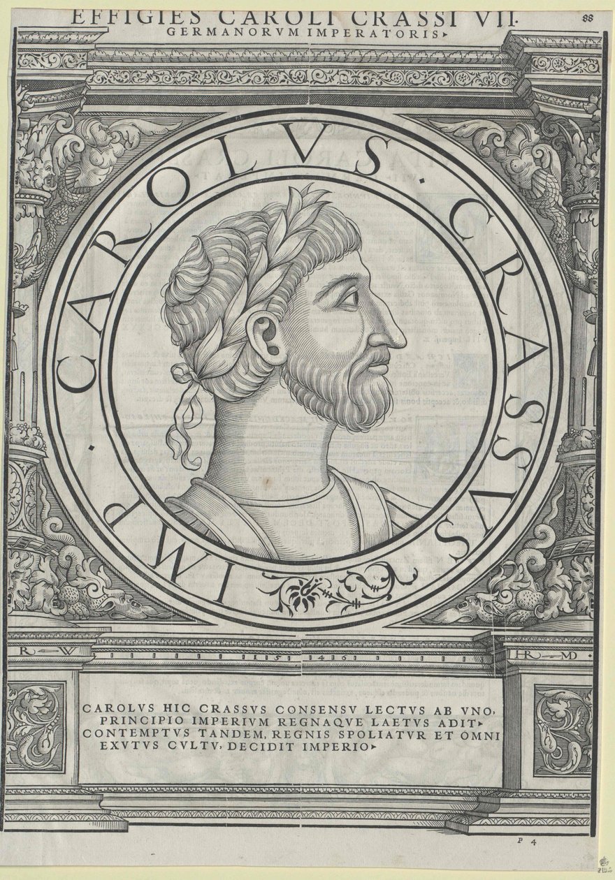 Tloušťka císaře Karla III (tisk) od Rudolph Wyssenbach