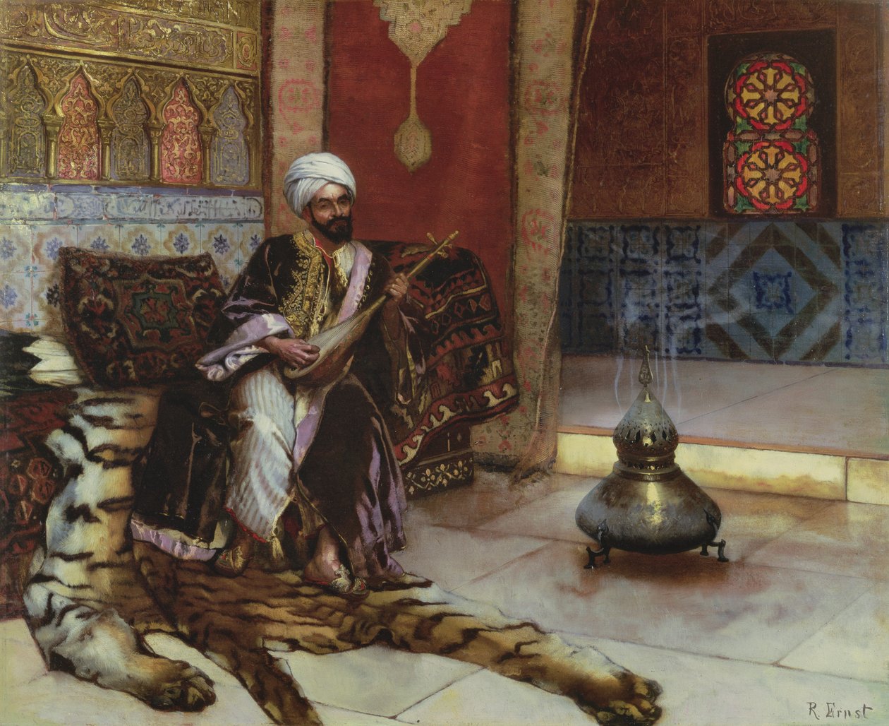 Hudební stráž (panel) od Rudolphe Ernst