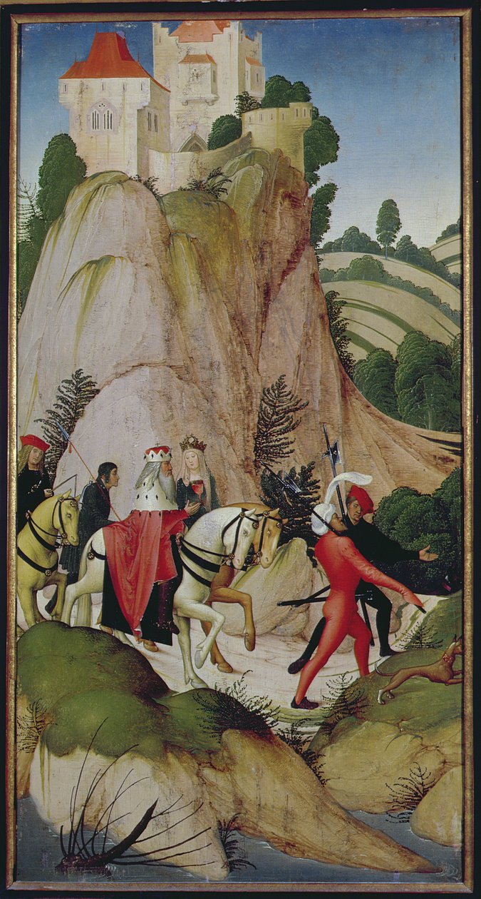 Scéna z Legendy o sv. Leopoldovi, 1505 (tempera na panelu) od Rueland, the Younger Frueauf