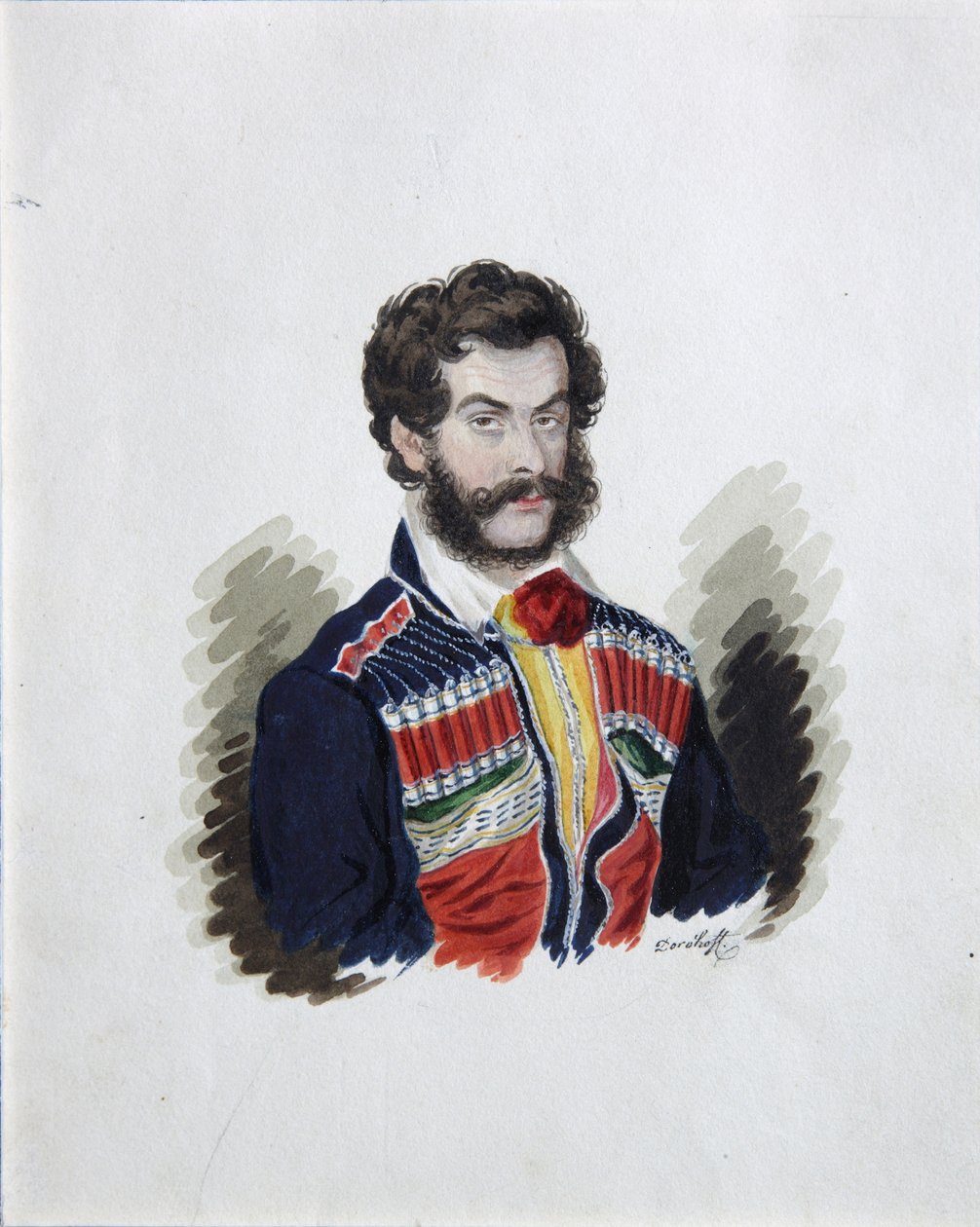 Portrét hraběte Decembristy Zakhara Černyšova 1796-1862, 30. léta 19. století od Rufim Ivanovich Dorokhov