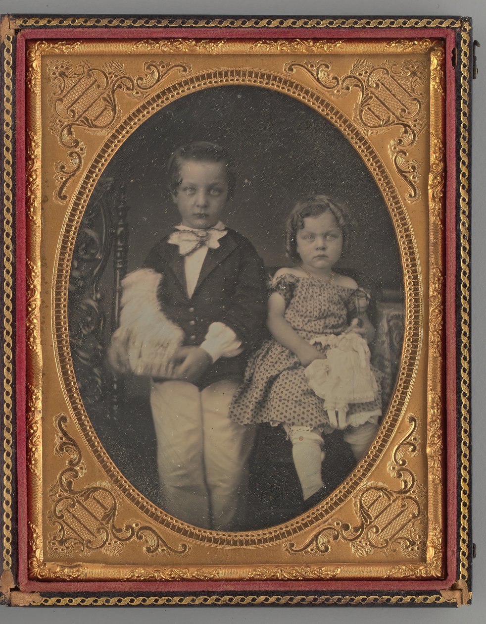 Portrét chlapce a dívky bez názvu, 1855. od Rufus Anson