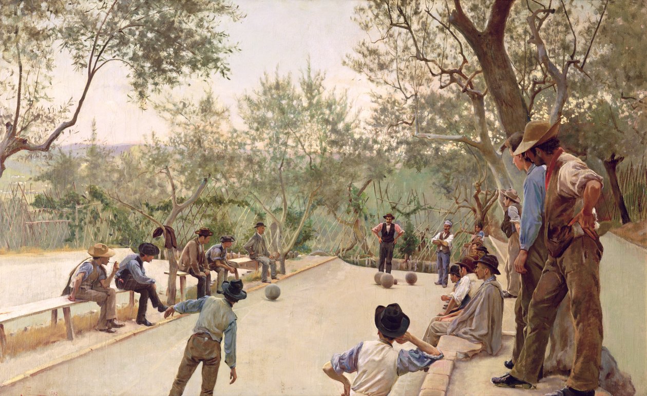 Hráči Boules, 1882 od Ruggero Focardi